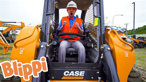 skid steer demolition cartoon|Blippi Explores a Skid Steer .